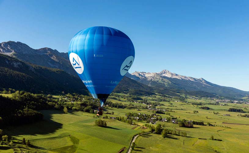 Le grand vol en montgolfière au-dessus du Vercors